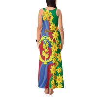 Eritrea New Year Personalized Tank Maxi Dress Enkutatash Adey Abeba Flower Art - Wonder Print Shop