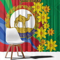 Eritrea New Year Personalized Window Curtain Enkutatash Adey Abeba Flower Art - Wonder Print Shop