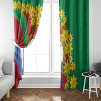 Eritrea New Year Personalized Window Curtain Enkutatash Adey Abeba Flower Art - Wonder Print Shop