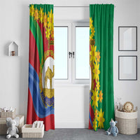Eritrea New Year Personalized Window Curtain Enkutatash Adey Abeba Flower Art - Wonder Print Shop