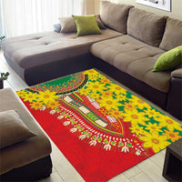 Ethiopian New Year Area Rug Enkutatash Adey Abeba Flower Art LT9 - Wonder Print Shop