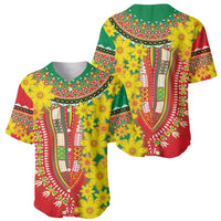 Ethiopian New Year Baseball Jersey Enkutatash Adey Abeba Flower Art LT9 - Wonder Print Shop