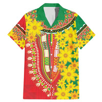 Ethiopian New Year Family Matching Mermaid Dress and Hawaiian Shirt Enkutatash Adey Abeba Flower Art LT9 - Wonder Print Shop