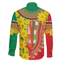 Ethiopian New Year Family Matching Off Shoulder Short Dress and Hawaiian Shirt Enkutatash Adey Abeba Flower Art LT9 - Wonder Print Shop