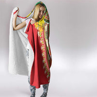 Ethiopian New Year Hooded Blanket Enkutatash Adey Abeba Flower Art