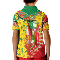 Ethiopian New Year Kid Polo Shirt Enkutatash Adey Abeba Flower Art - Wonder Print Shop