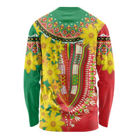 Ethiopian New Year Long Sleeve Shirt Enkutatash Adey Abeba Flower Art - Wonder Print Shop