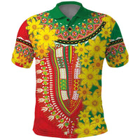Ethiopian New Year Polo Shirt Enkutatash Adey Abeba Flower Art - Wonder Print Shop