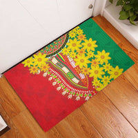 Ethiopian New Year Rubber Doormat Enkutatash Adey Abeba Flower Art - Wonder Print Shop