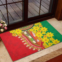 Ethiopian New Year Rubber Doormat Enkutatash Adey Abeba Flower Art - Wonder Print Shop