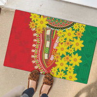 Ethiopian New Year Rubber Doormat Enkutatash Adey Abeba Flower Art - Wonder Print Shop