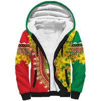 Ethiopian New Year Sherpa Hoodie Enkutatash Adey Abeba Flower Art - Wonder Print Shop