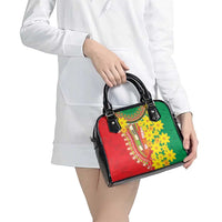 Ethiopian New Year Shoulder Handbag Enkutatash Adey Abeba Flower Art