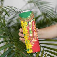 Ethiopian New Year Skinny Tumbler Enkutatash Adey Abeba Flower Art - Wonder Print Shop