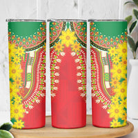 Ethiopian New Year Skinny Tumbler Enkutatash Adey Abeba Flower Art - Wonder Print Shop