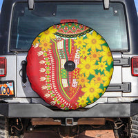 Ethiopian New Year Spare Tire Cover Enkutatash Adey Abeba Flower Art - Wonder Print Shop