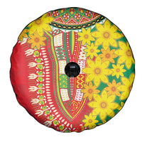 Ethiopian New Year Spare Tire Cover Enkutatash Adey Abeba Flower Art - Wonder Print Shop