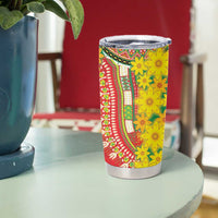 Ethiopian New Year Tumbler Cup Enkutatash Adey Abeba Flower Art - Wonder Print Shop