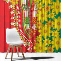 Ethiopian New Year Window Curtain Enkutatash Adey Abeba Flower Art - Wonder Print Shop