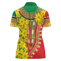 Ethiopian New Year Women Polo Shirt Enkutatash Adey Abeba Flower Art - Wonder Print Shop