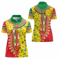 Ethiopian New Year Women Polo Shirt Enkutatash Adey Abeba Flower Art - Wonder Print Shop