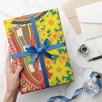 Africa Ethiopian New Year Wrapping Paper Enkutatash Adey Abeba Flower Art - Wonder Print Shop