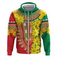 Ethiopian New Year Zip Hoodie Enkutatash Adey Abeba Flower Art - Wonder Print Shop