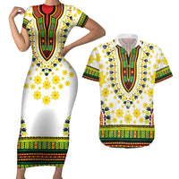 Enkutatash Dashiki and Adey Abeba Couples Matching Short Sleeve Bodycon Dress and Hawaiian Shirt LT9 - Wonder Print Shop