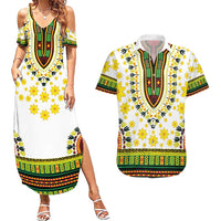 Enkutatash Dashiki and Adey Abeba Couples Matching Summer Maxi Dress and Hawaiian Shirt LT9 - Wonder Print Shop