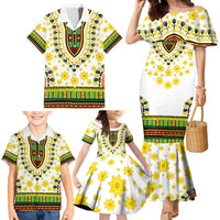 Enkutatash Dashiki and Adey Abeba Family Matching Mermaid Dress and Hawaiian Shirt LT9 - Wonder Print Shop