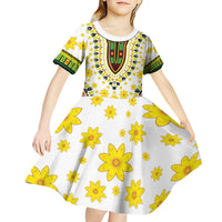 Enkutatash Dashiki and Adey Abeba Kid Short Sleeve Dress - Wonder Print Shop
