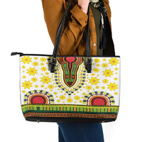 Enkutatash Dashiki and Adey Abeba Leather Tote Bag - Wonder Print Shop