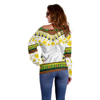 Enkutatash Dashiki and Adey Abeba Off Shoulder Sweater - Wonder Print Shop