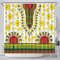 Enkutatash Dashiki and Adey Abeba Shower Curtain