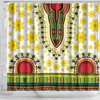Enkutatash Dashiki and Adey Abeba Shower Curtain