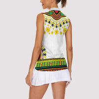 Enkutatash Dashiki and Adey Abeba Women Sleeveless Polo Shirt - Wonder Print Shop
