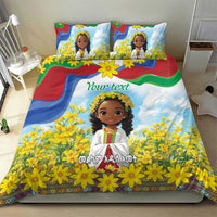 Happy Enkutatash Eritrea Personalized Bedding Set Beautiful Girl Adey Abeba Flower LT9 - Wonder Print Shop