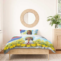 Happy Enkutatash Eritrea Personalized Bedding Set Beautiful Girl Adey Abeba Flower LT9 - Wonder Print Shop