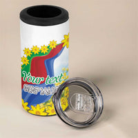 Happy Enkutatash Eritrea Personalized 4 in 1 Can Cooler Tumbler Beautiful Girl Adey Abeba Flower LT9 - Wonder Print Shop