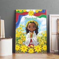 Happy Enkutatash Eritrea Personalized Canvas Wall Art Beautiful Girl Adey Abeba Flower LT9 - Wonder Print Shop