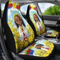 Happy Enkutatash Eritrea Personalized Car Seat Cover Beautiful Girl Adey Abeba Flower LT9 - Wonder Print Shop