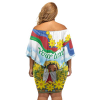 Happy Enkutatash Eritrea Personalized Family Matching Off Shoulder Short Dress and Hawaiian Shirt Beautiful Girl Adey Abeba Flower LT9 - Wonder Print Shop