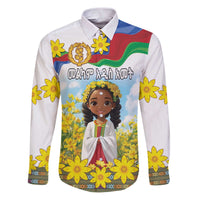 Happy Enkutatash Eritrea Personalized Family Matching Puletasi and Hawaiian Shirt Beautiful Girl Adey Abeba Flower - Wonder Print Shop