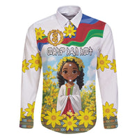 Happy Enkutatash Eritrea Personalized Family Matching Tank Maxi Dress and Hawaiian Shirt Beautiful Girl Adey Abeba Flower - Wonder Print Shop