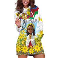 Happy Enkutatash Eritrea Personalized Hoodie Dress Beautiful Girl Adey Abeba Flower - Wonder Print Shop