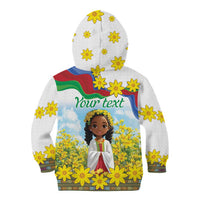 Happy Enkutatash Eritrea Personalized Kid Hoodie Beautiful Girl Adey Abeba Flower - Wonder Print Shop
