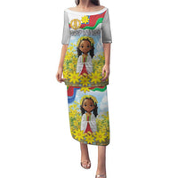Happy Enkutatash Eritrea Personalized Puletasi Beautiful Girl Adey Abeba Flower - Wonder Print Shop