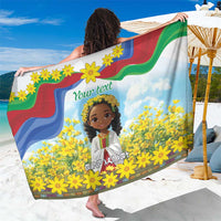 Happy Enkutatash Eritrea Personalized Sarong Beautiful Girl Adey Abeba Flower - Wonder Print Shop