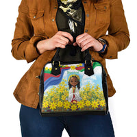 Happy Enkutatash Eritrea Personalized Shoulder Handbag Beautiful Girl Adey Abeba Flower