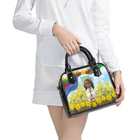 Happy Enkutatash Eritrea Personalized Shoulder Handbag Beautiful Girl Adey Abeba Flower
